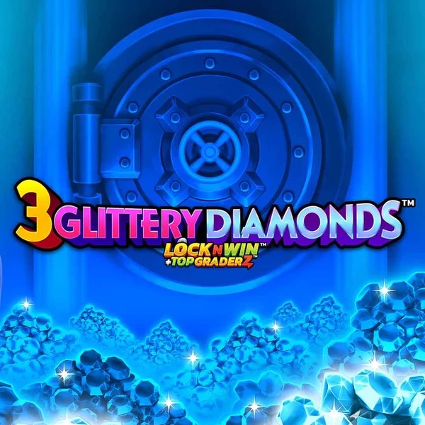 3 Glittery Diamonds slot visual from PearFiction Studios available on rizzio-nl.com