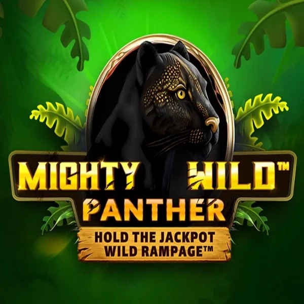 Mighty Wild Panther slot logo by Wazdan at Rizzio Casino